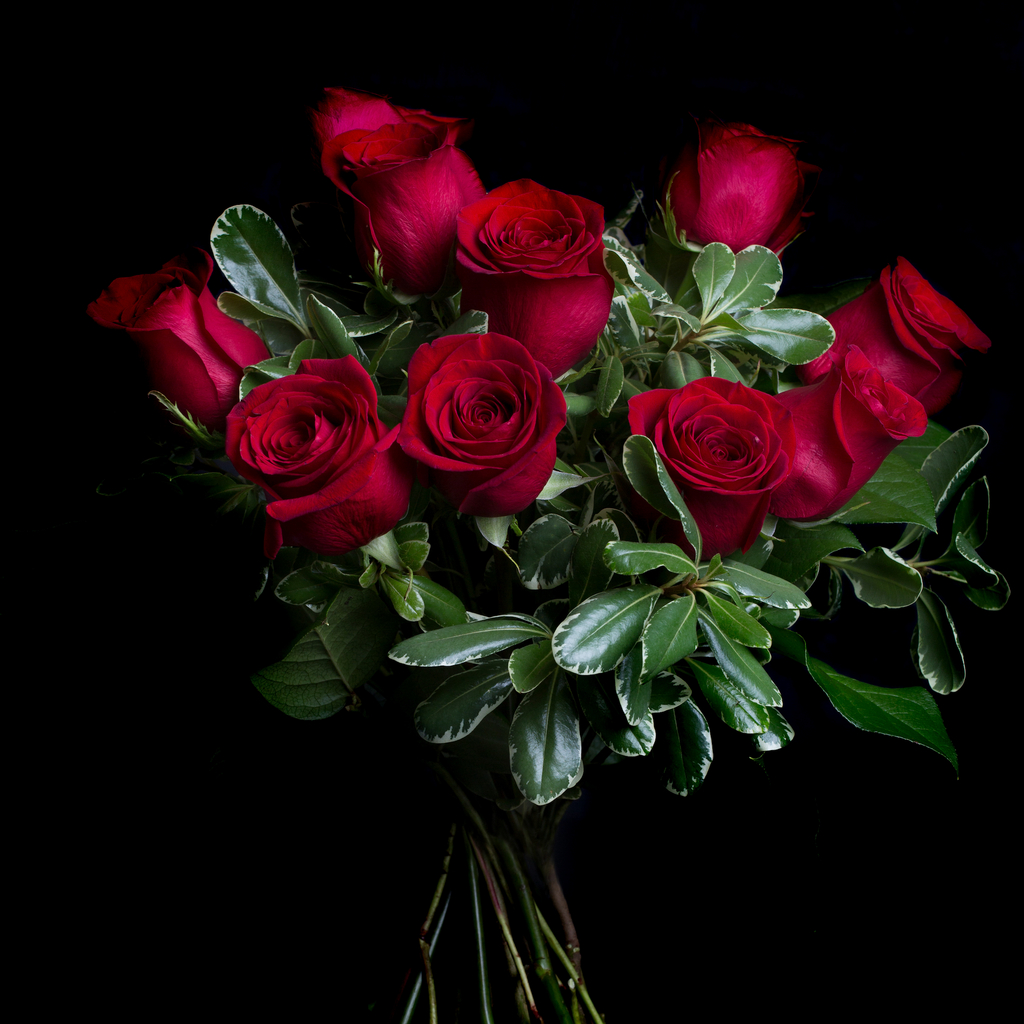 Long Stem Red Roses Flower Bouquet - Mandarin Oriental, Hong Kong